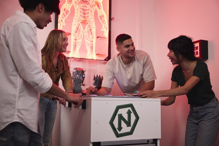 A team celebrating their win at Narrow Escape Rooms, Penrith Sydney